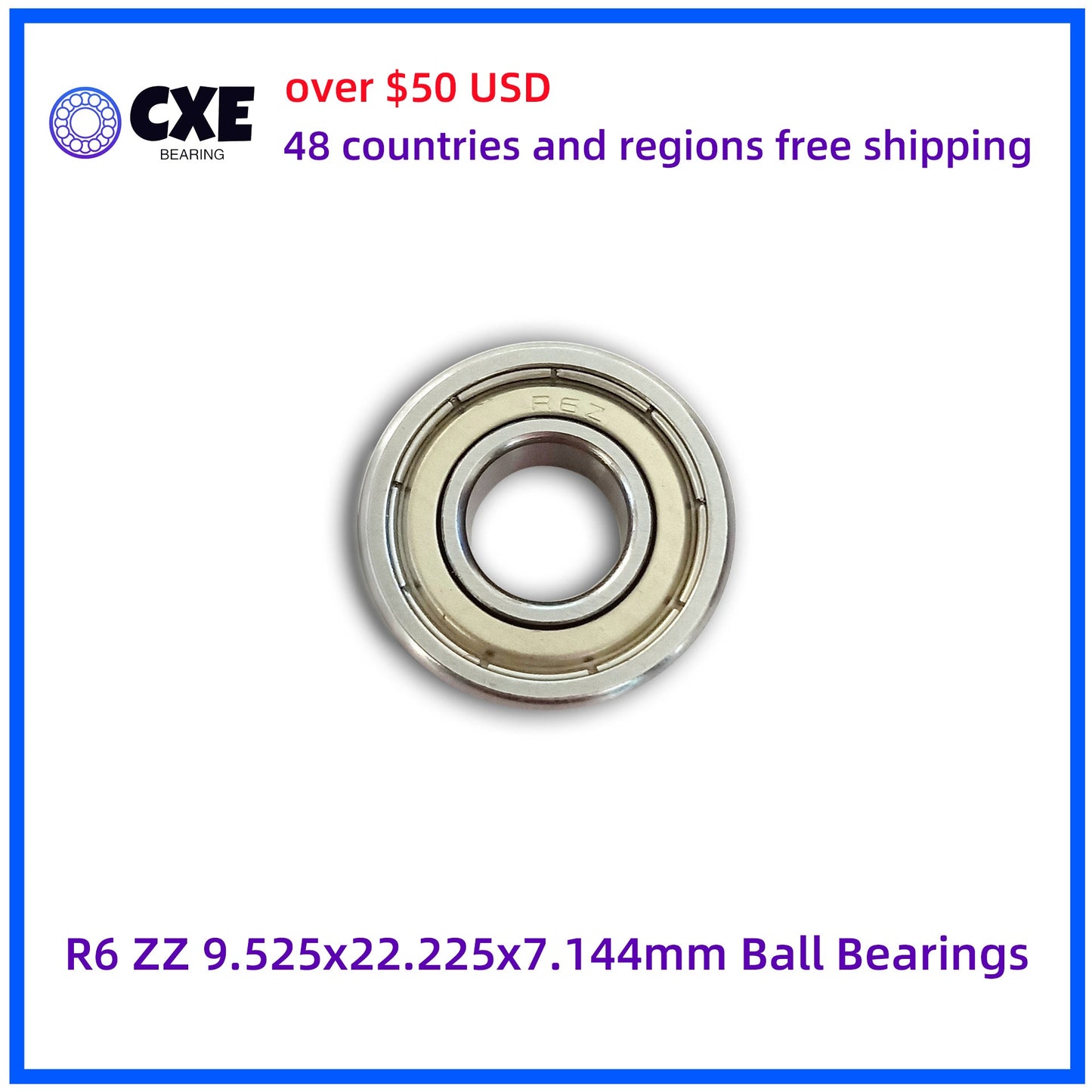 Rolamentos de esferas R6 ZZ 9.525x22.225x7.144mm