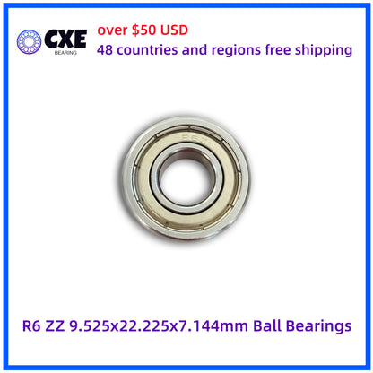 Rolamentos de esferas R6 ZZ 9.525x22.225x7.144mm